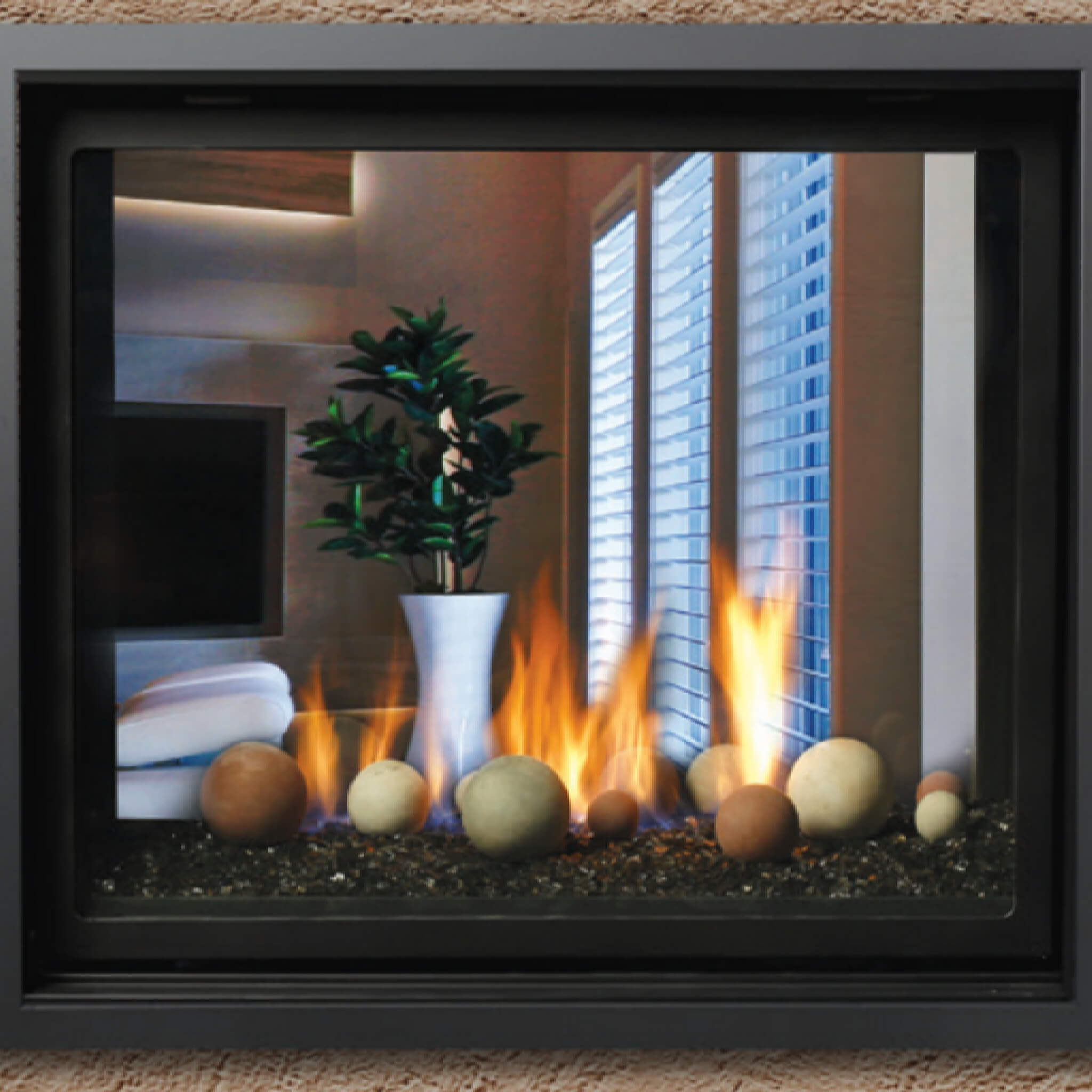 Kingsman Bentley ST 43" Zero Clearance Direct Vent Gas Fireplace (SAK41689)