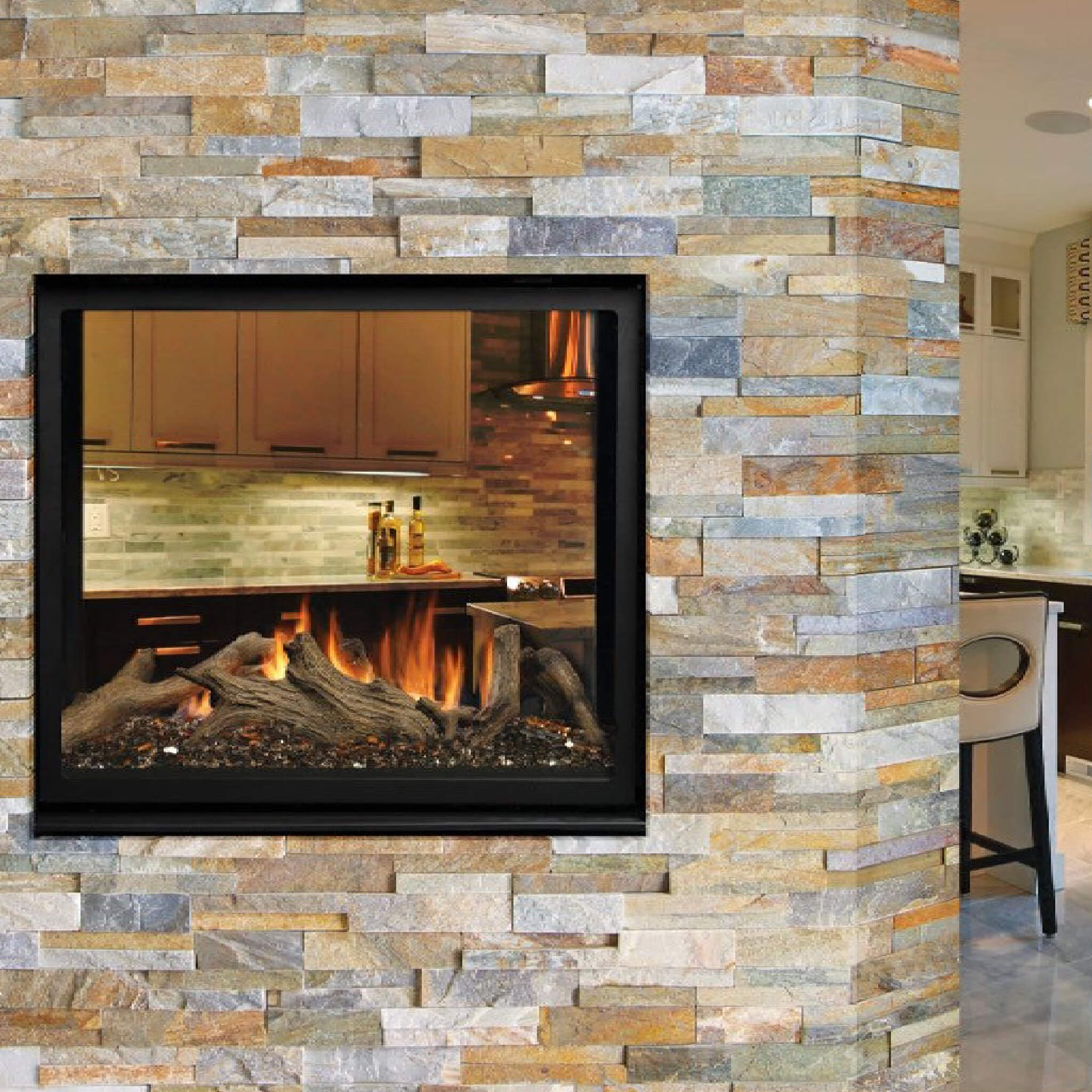 Kingsman Bentley ST 43" Zero Clearance Direct Vent Gas Fireplace (SAK41689)