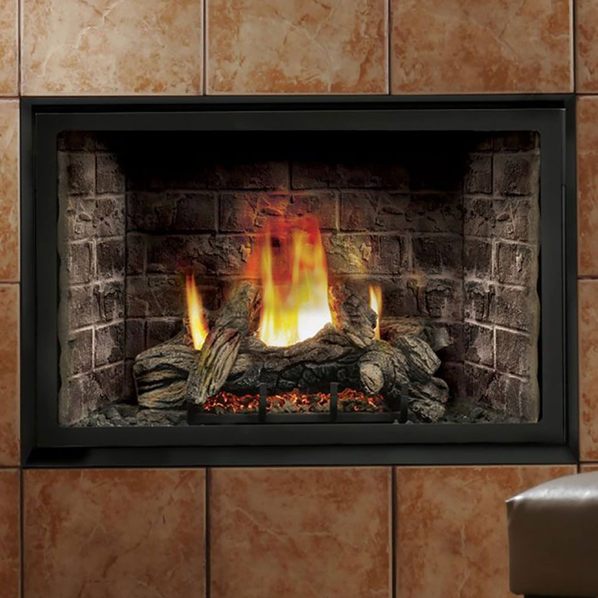 Kingsman 42" Zero Clearance 28K BTU Direct Vent Gas Fireplace (SAK19562)