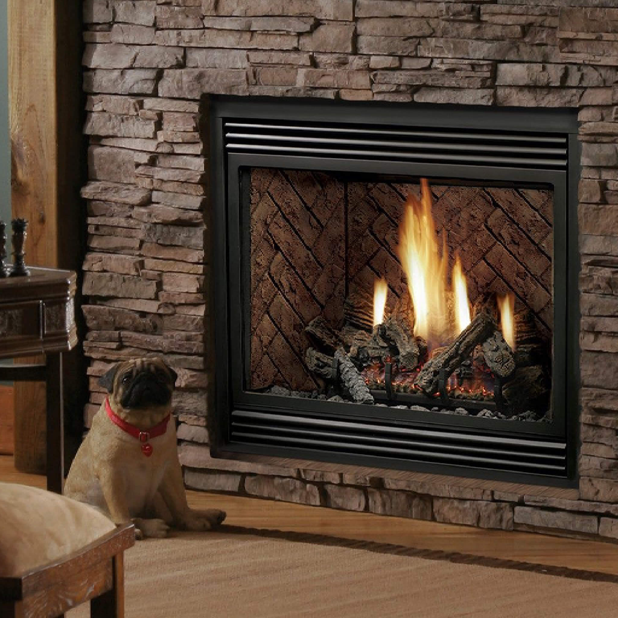 Kingsman Solace II 42" Zero Clearance 24K BTU Direct Vent Gas Fireplace [HBZDV4224] (SAK43572)