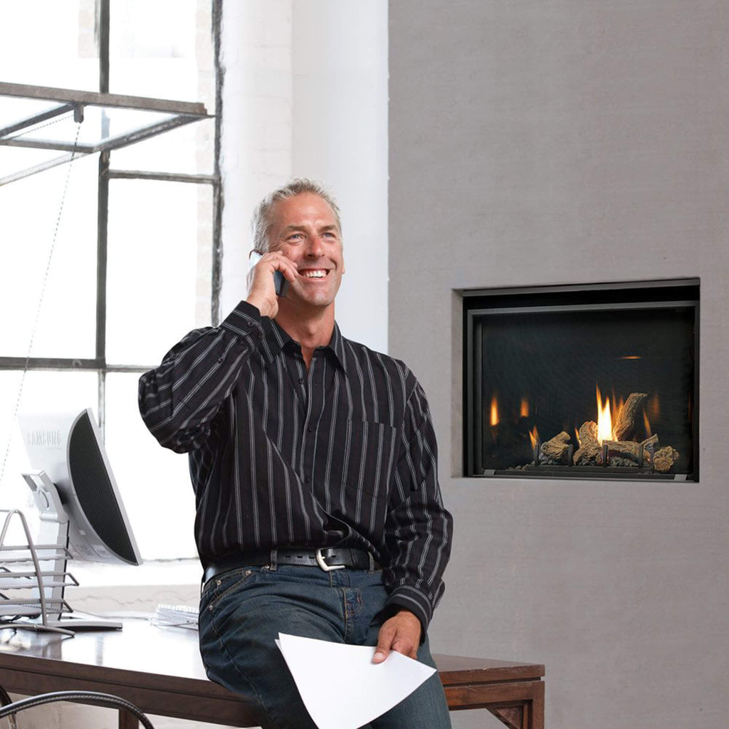 Kingsman Solara II ZCV 36" Zero Clearance Clean View Direct Vent Gas Fireplace (SAK85793)