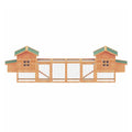 Large Wooden Backyard Hen Chicken Coop Enclosure W/ Nest Box & Run, 160" (SAK96451)