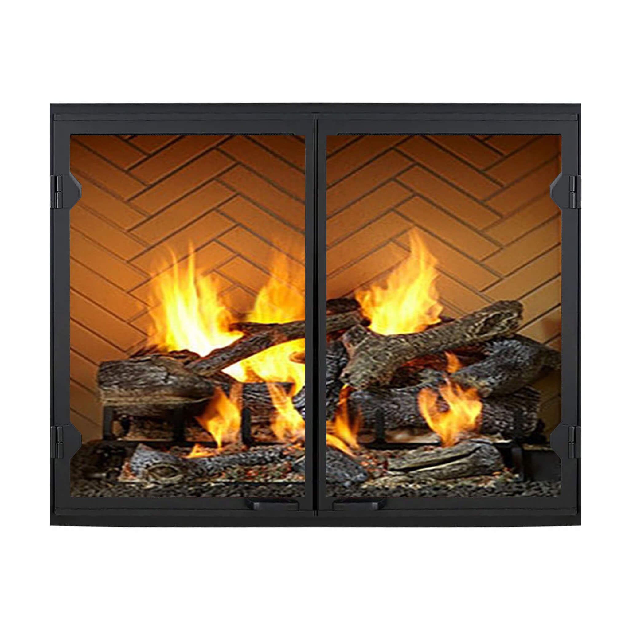 Majestic Biltmore 42" Herringbone Pattern Open Wood Burning Fireplace [SB80HB] (SAK62149)