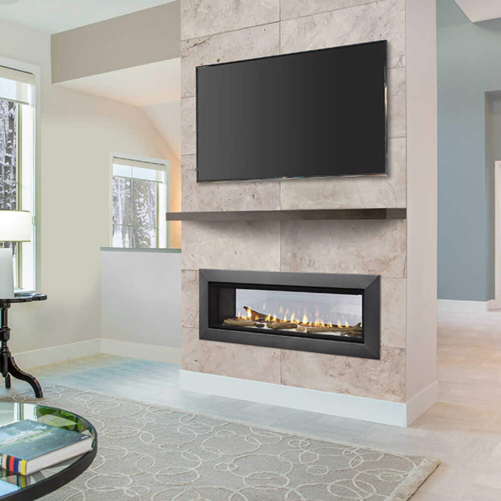 Majestic Echelon II 48" See-Through Direct Vent Fireplace [ECHEL48STIN-C] (SAK69284)