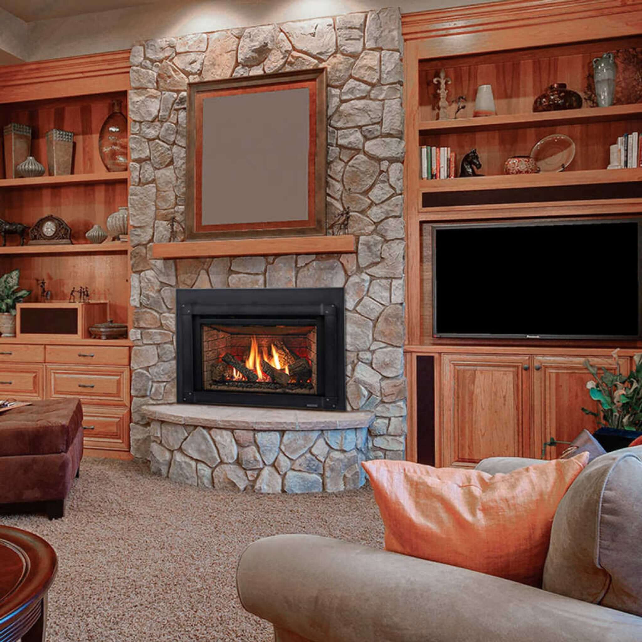 Majestic Meridian 36" Platinum Natural Gas Fireplace [MER36PN] (SAK43751)