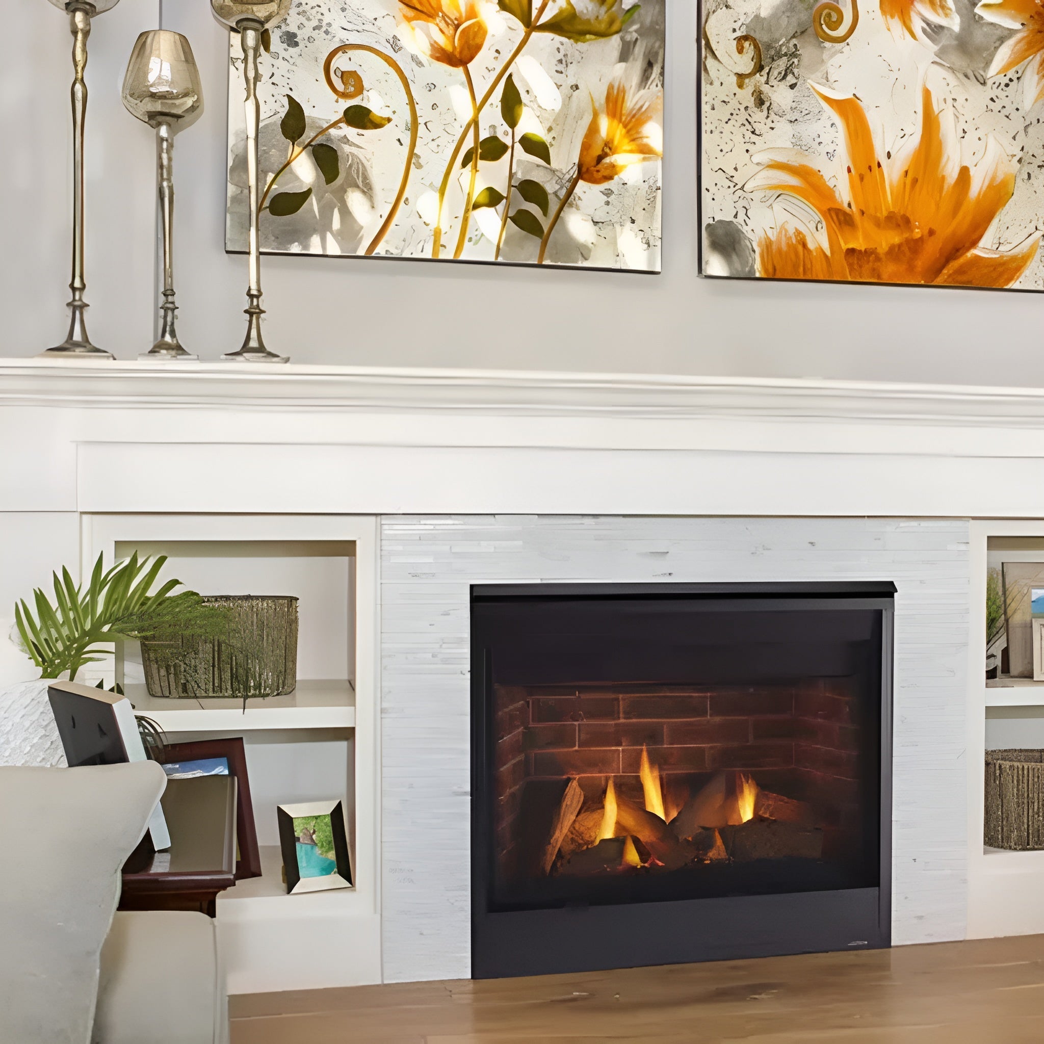 Majestic Quartz 36" Platinum Direct Vent Fireplace [QUARTZPLA36IN/IL] (SAK03613)