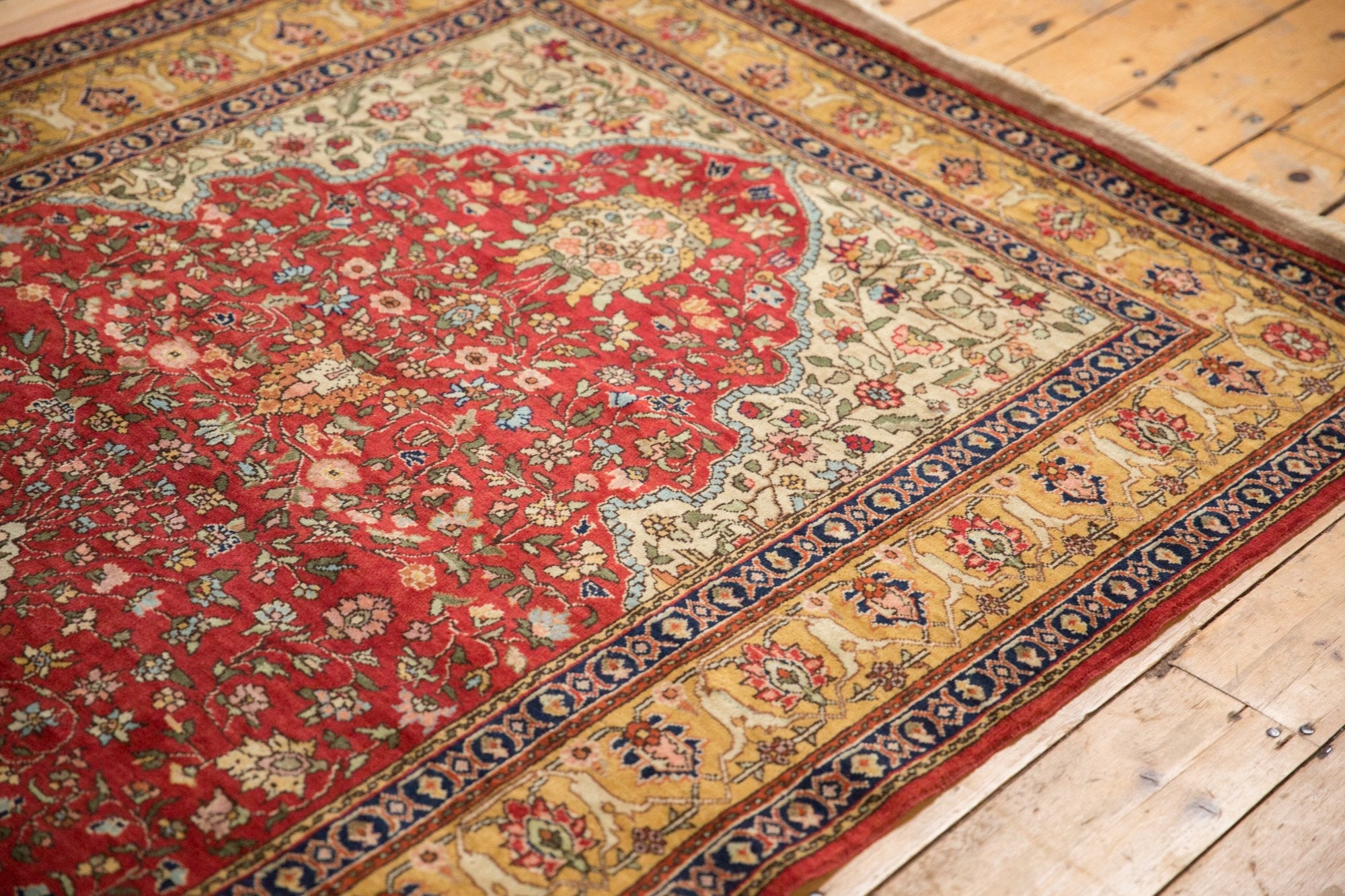 4.5x6.5 Vintage Romanian Hereke Design Rug