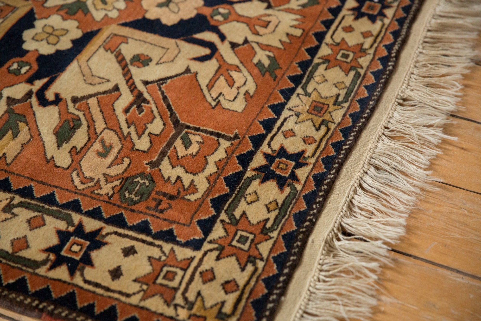 4x6 Vintage Romanian Kazak Design Rug