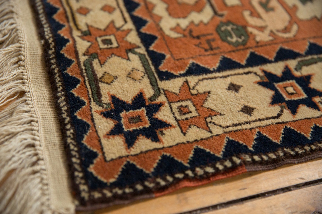 4x6 Vintage Romanian Kazak Design Rug