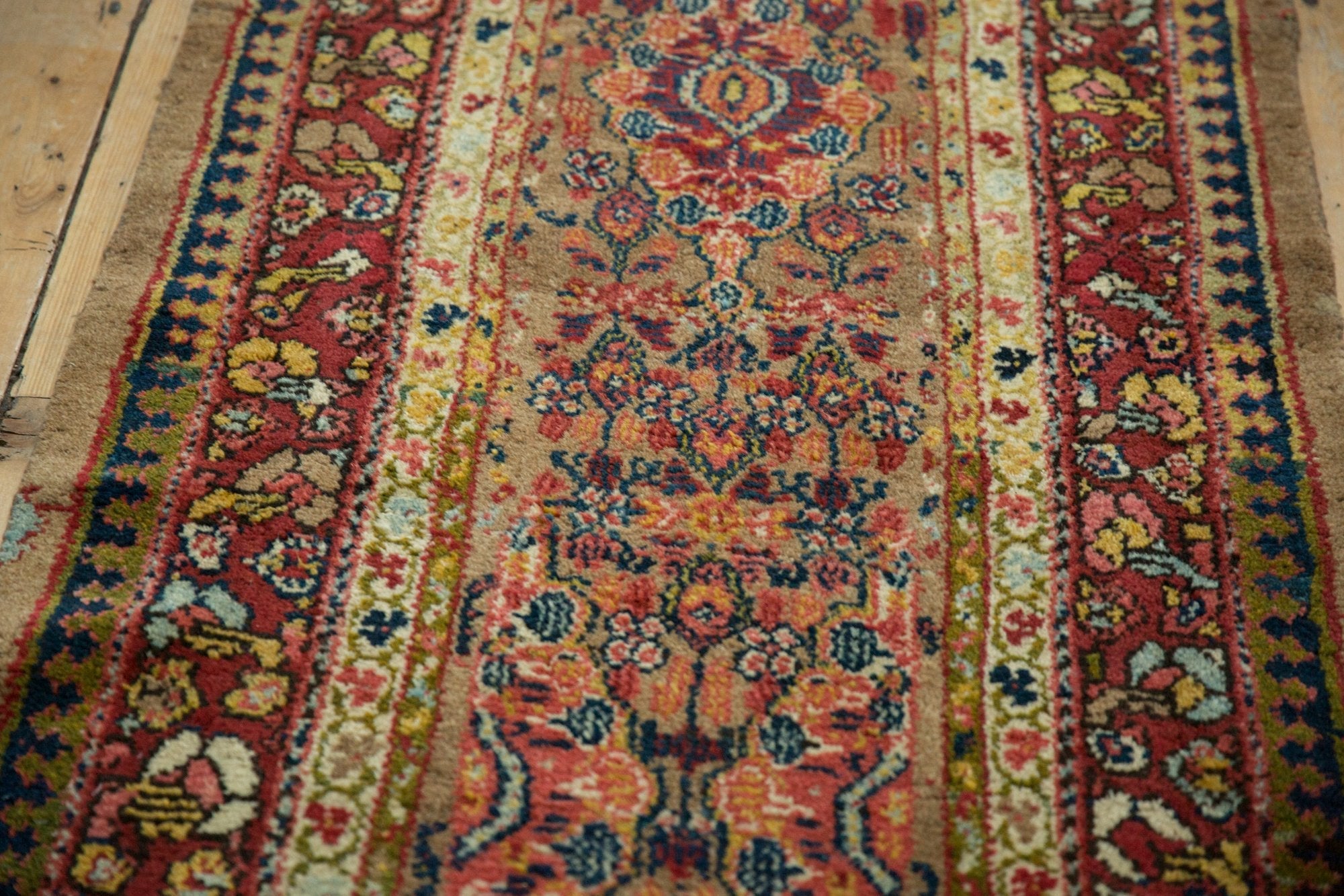 2.5x13.5 Antique Serab Rug Runner