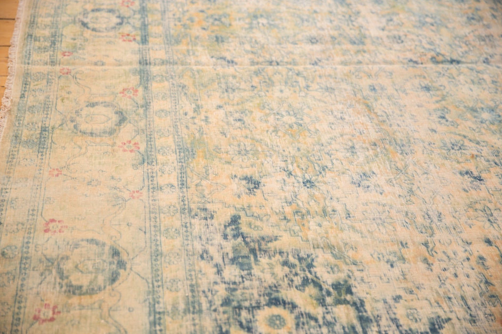 9x14.5 Vintage Distressed Bulgarian Herati Design Carpet