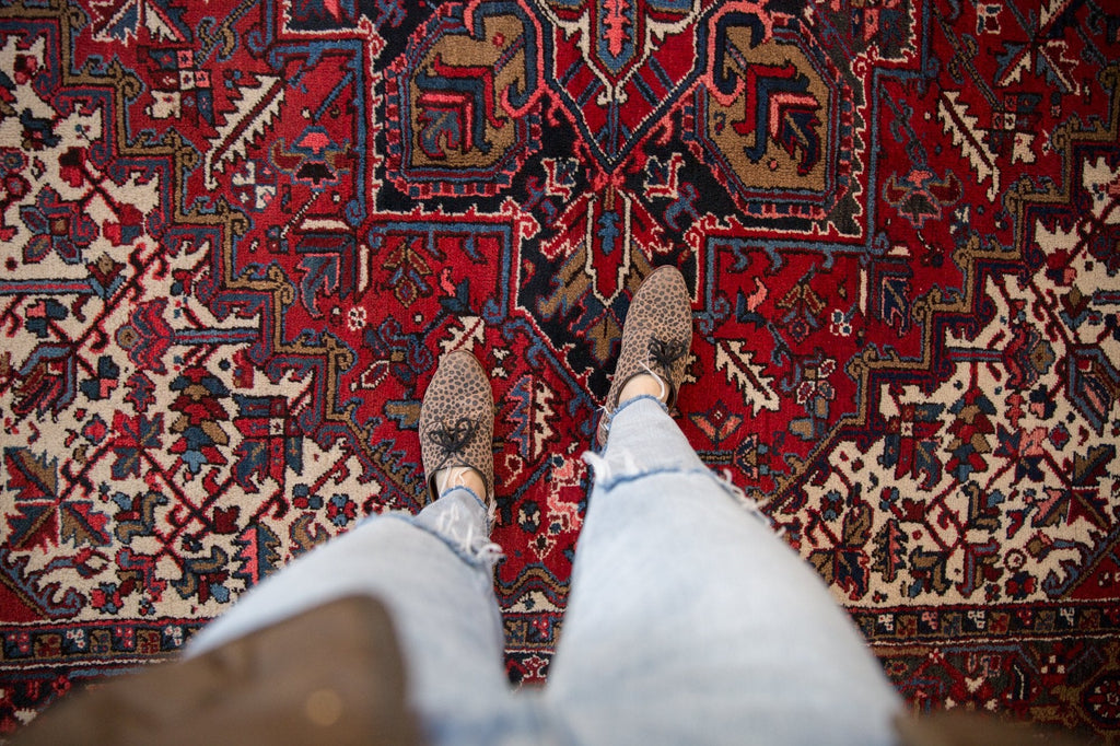 9.5x10 Vintage Mehrivan Square Carpet