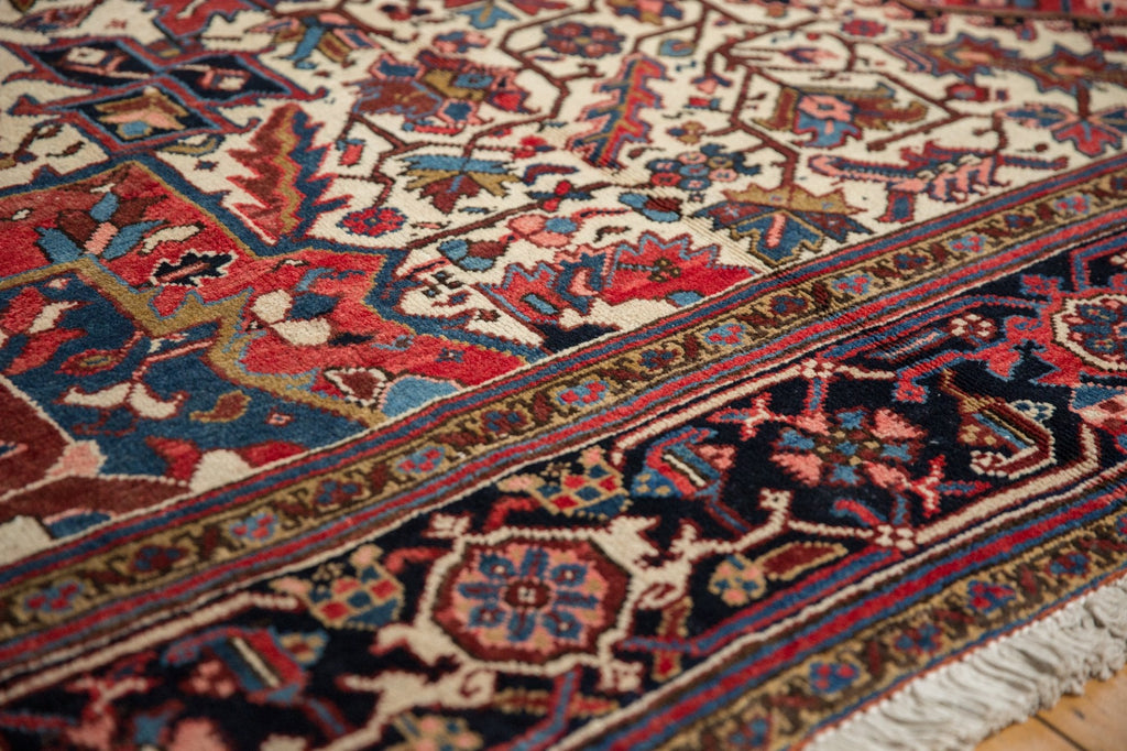 11.5x12.5 Vintage Heriz Square Carpet