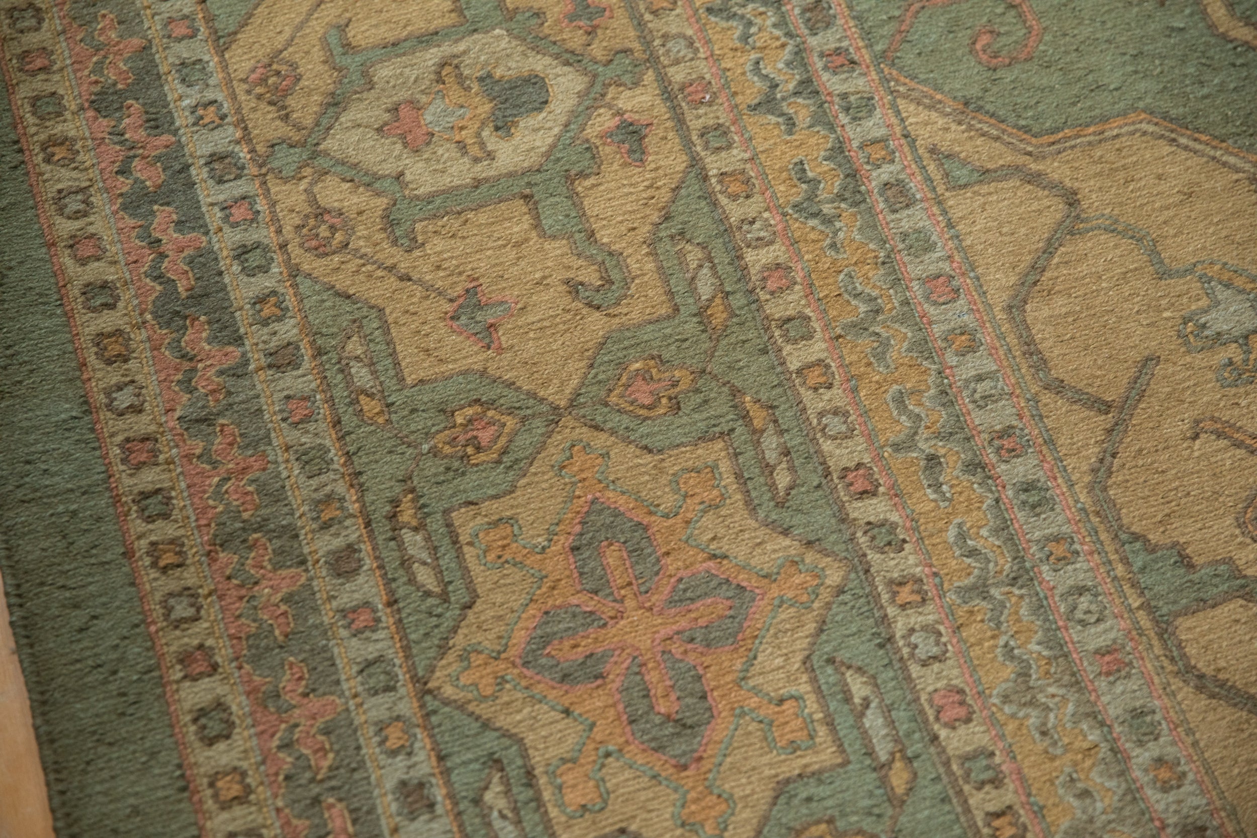 10x13.5 New Tea Washed Indian Soumac Design Carpet