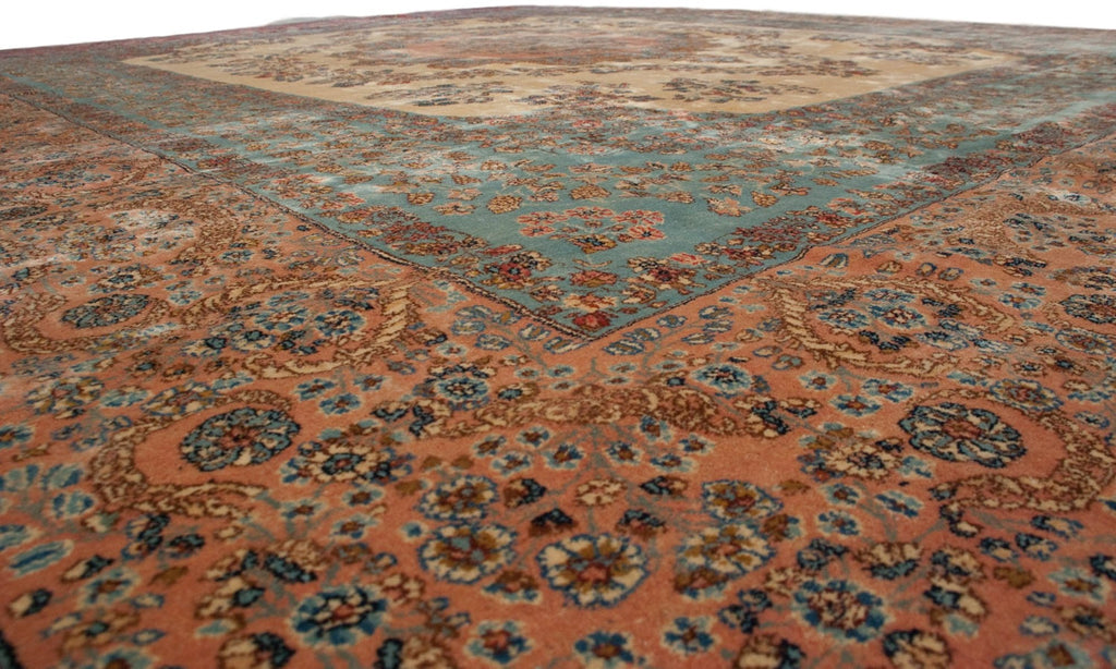 13.5x16 Vintage Fine Kerman Carpet