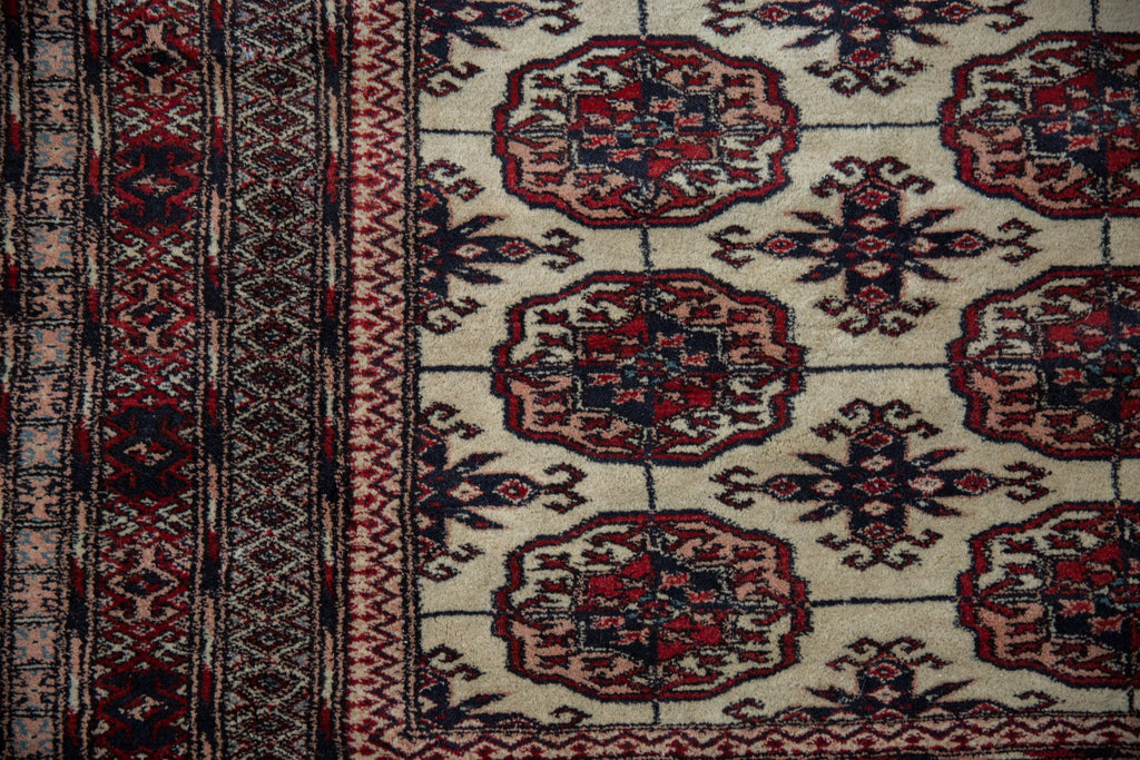 12.5x12.5 Vintage Fine Pakistani Bokhara Design Square Carpet
