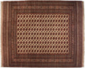 14.5x16.5 Vintage Fine Pakistani Bokhara Design Carpet