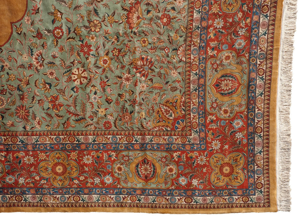 16x22 Vintage Tabriz Design Carpet