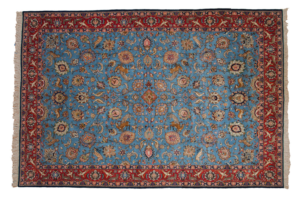 8.5x13 Vintage Qom Carpet