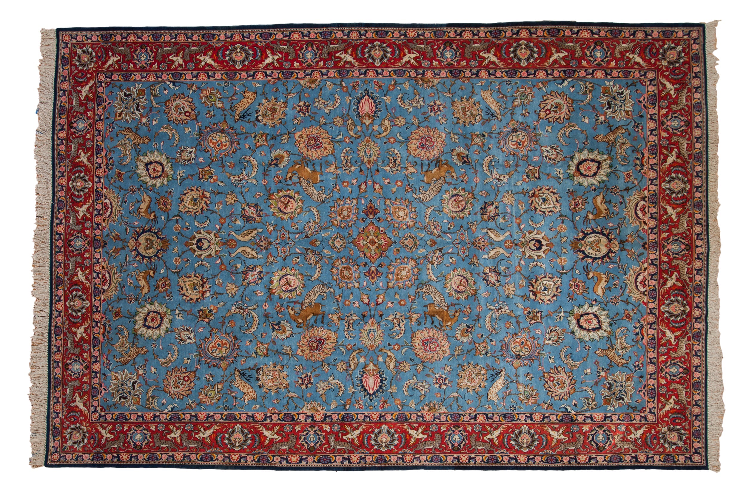 8.5x13 Vintage Qom Carpet
