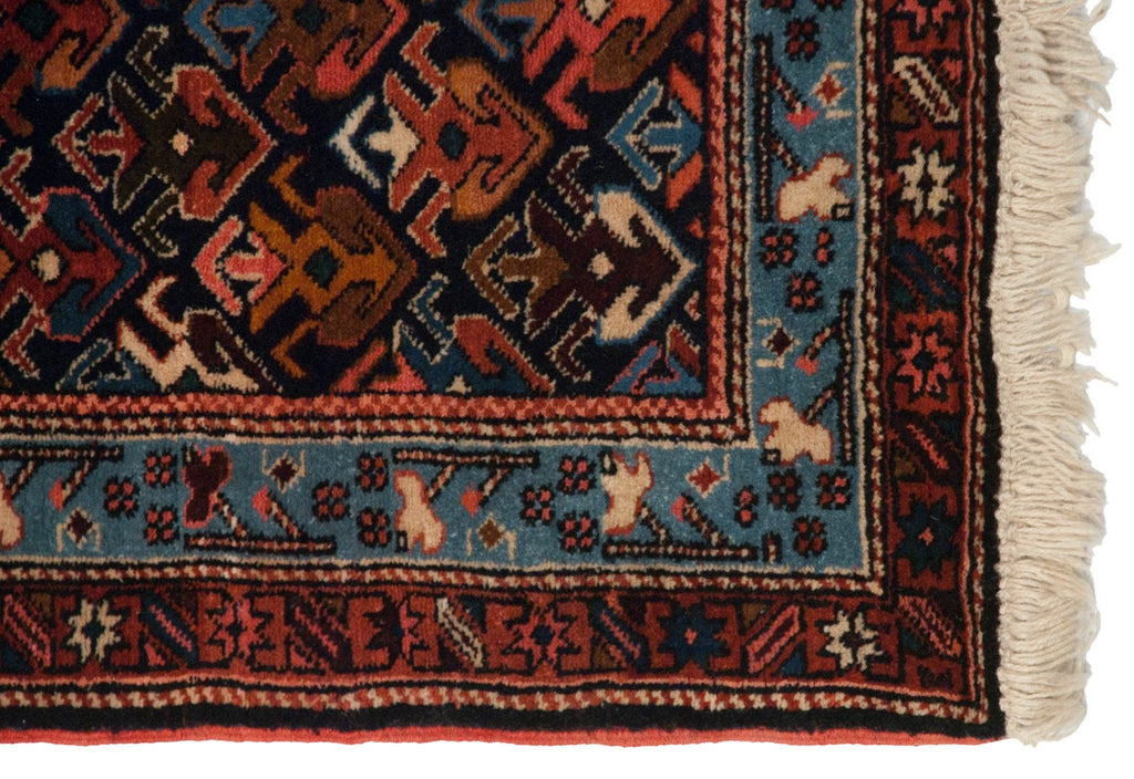 3.5x10.5 Vintage Ardebil Rug Runner