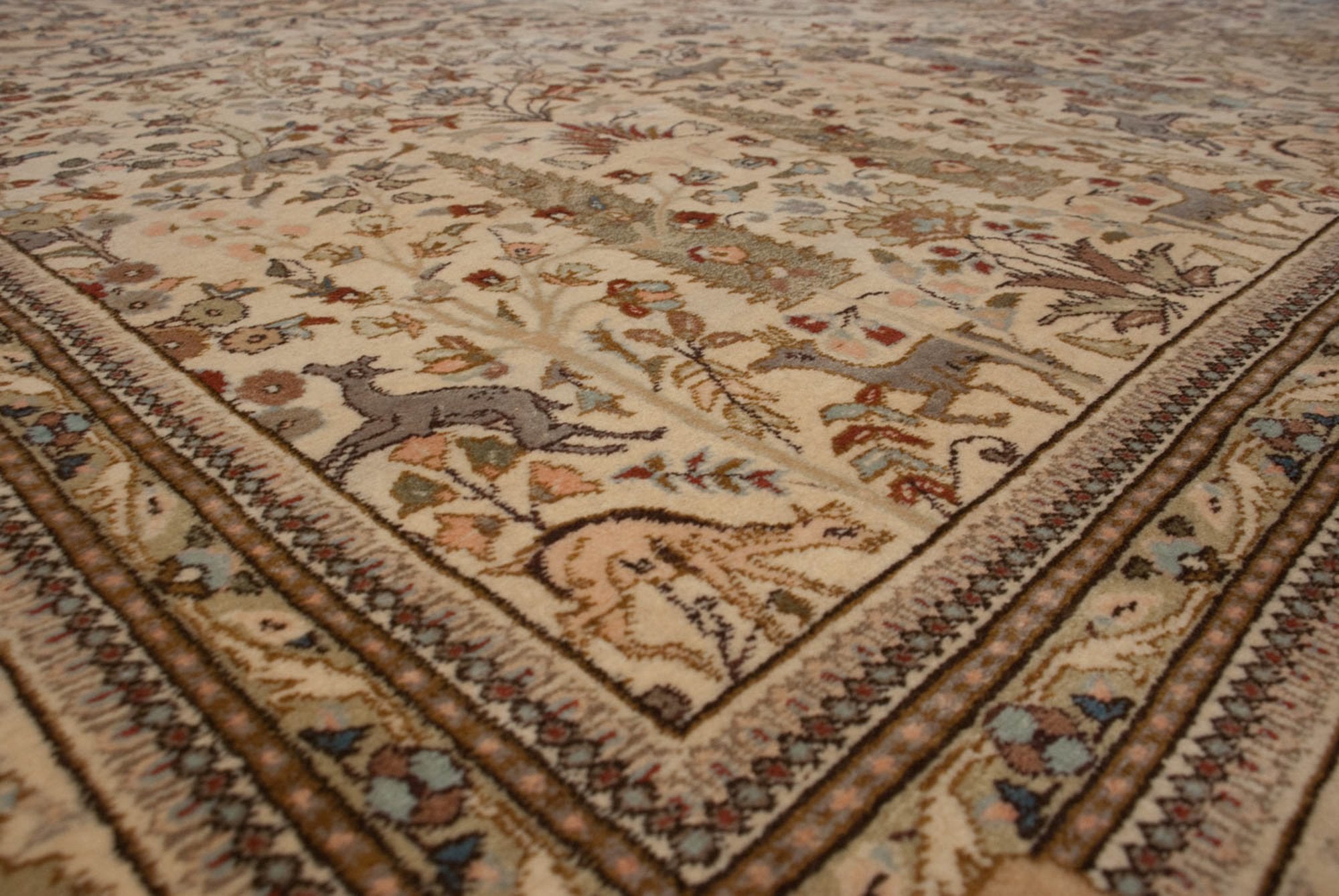 11.5x15.5 Vintage Tabriz Carpet