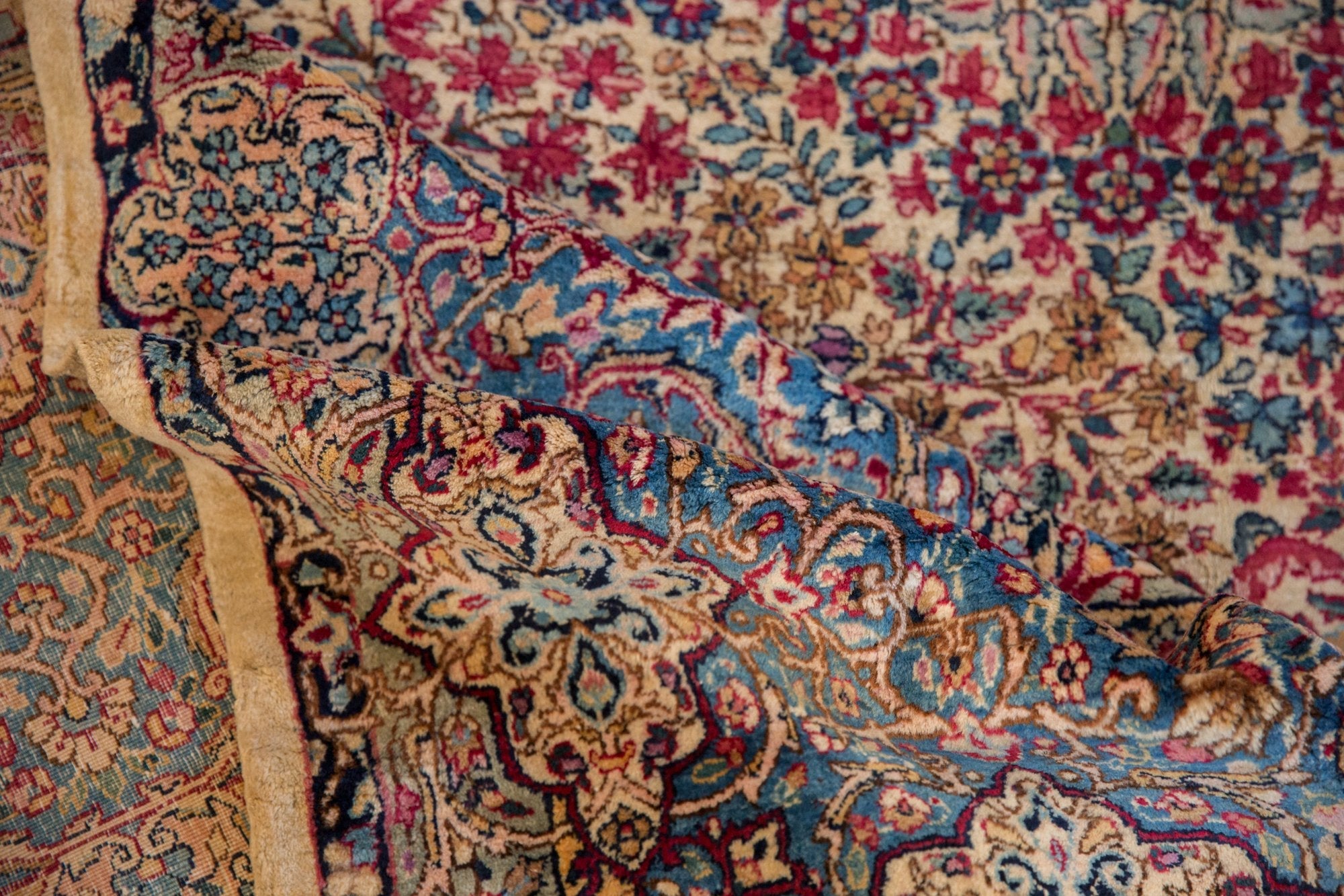 11.5x19.5 Vintage Lavar Kerman Carpet