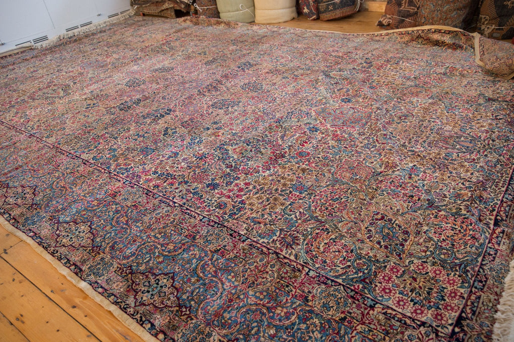 11.5x19.5 Vintage Lavar Kerman Carpet