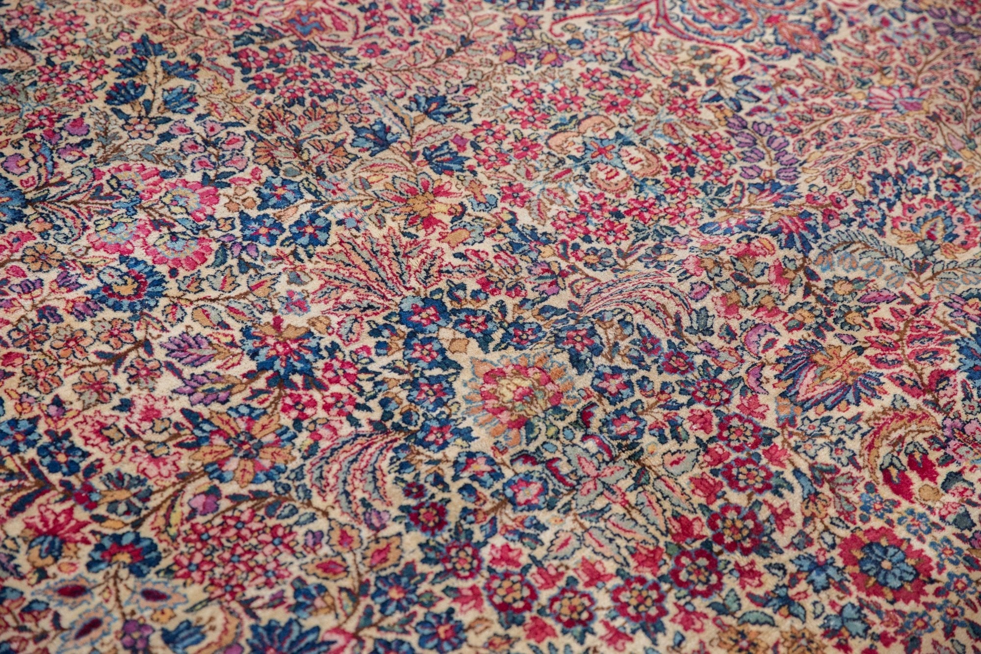 11.5x19.5 Vintage Lavar Kerman Carpet