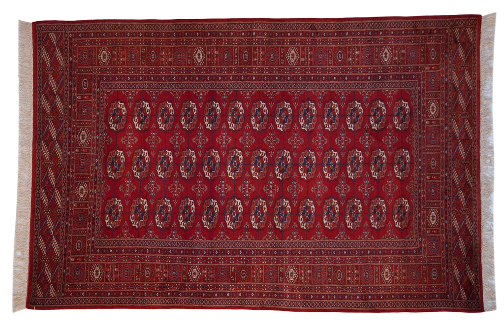 5x8 Vintage Fine Pakistani Bokhara Design Carpet