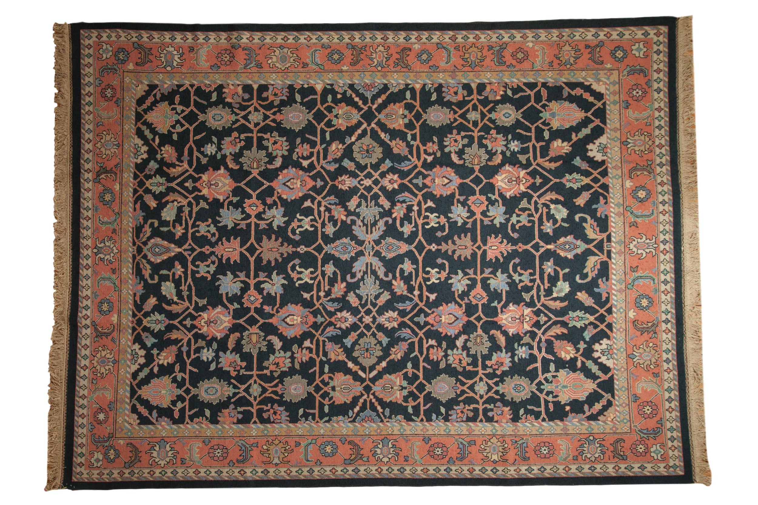 RESERVED 9x12 Vintage Serapi Indian Soumac Design Carpet