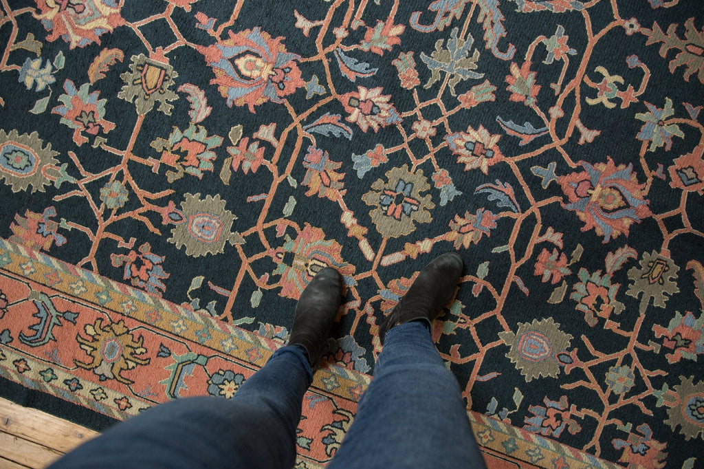 RESERVED 9x12 Vintage Serapi Indian Soumac Design Carpet