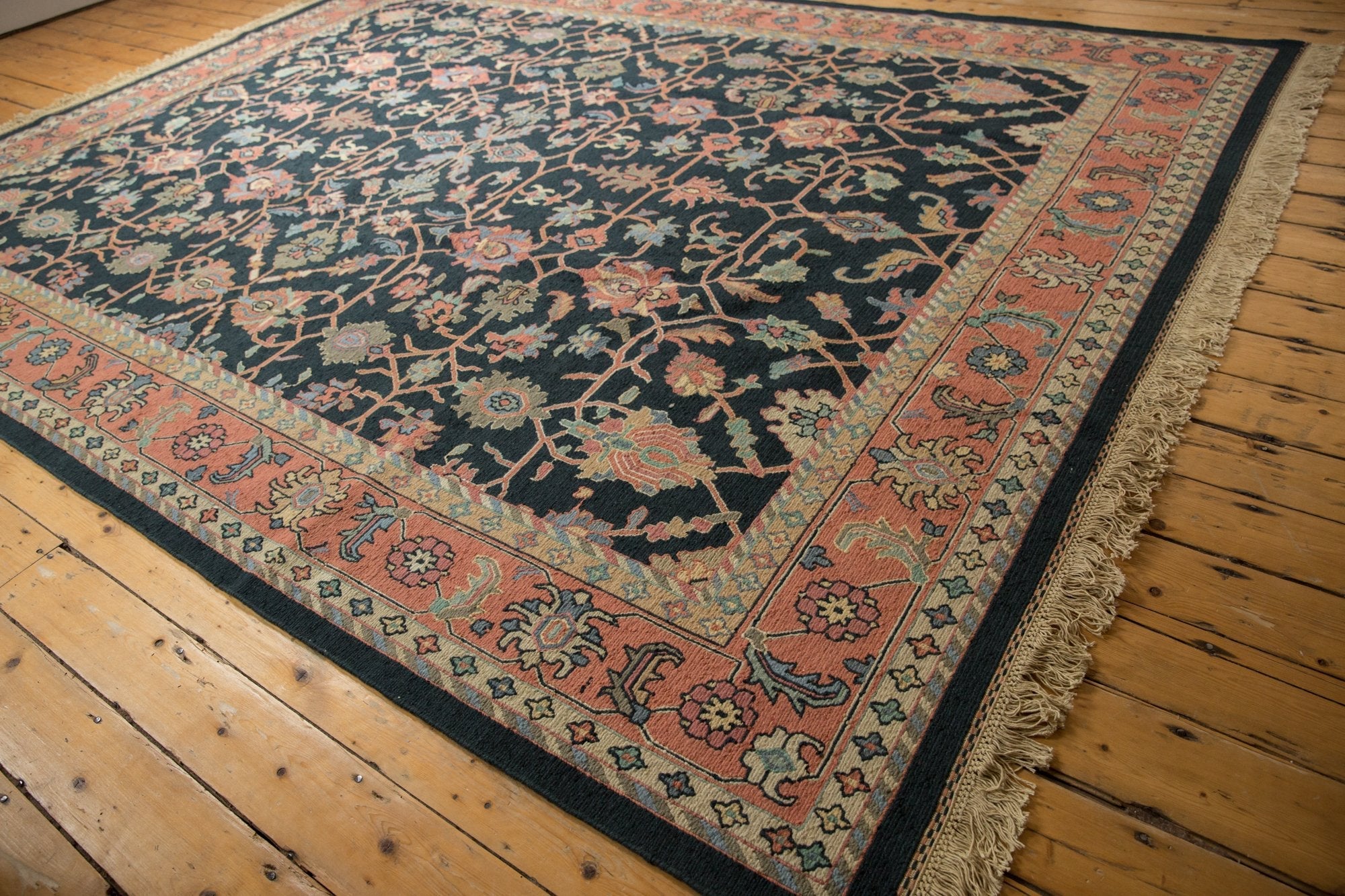 RESERVED 9x12 Vintage Serapi Indian Soumac Design Carpet