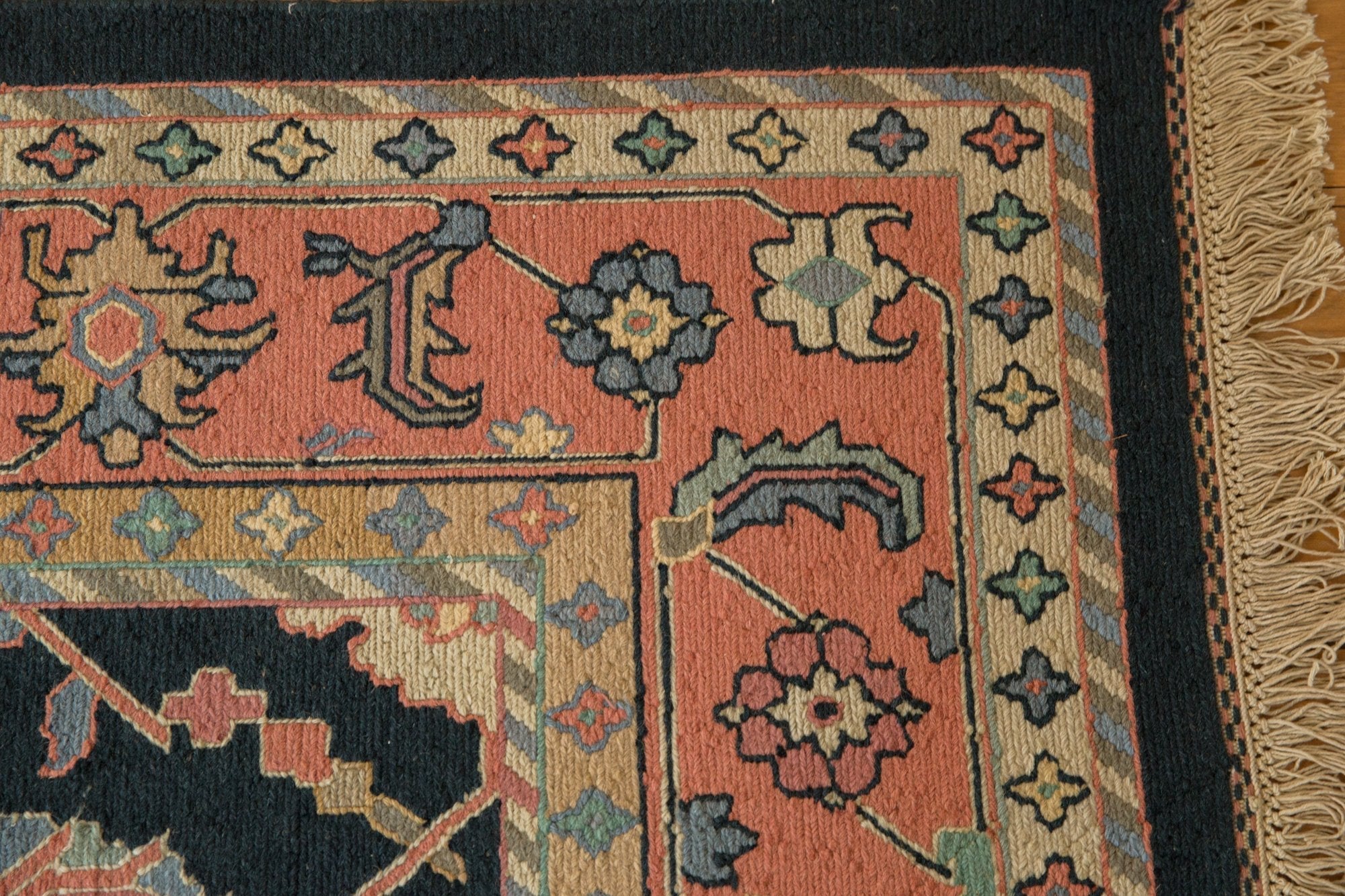 RESERVED 9x12 Vintage Serapi Indian Soumac Design Carpet