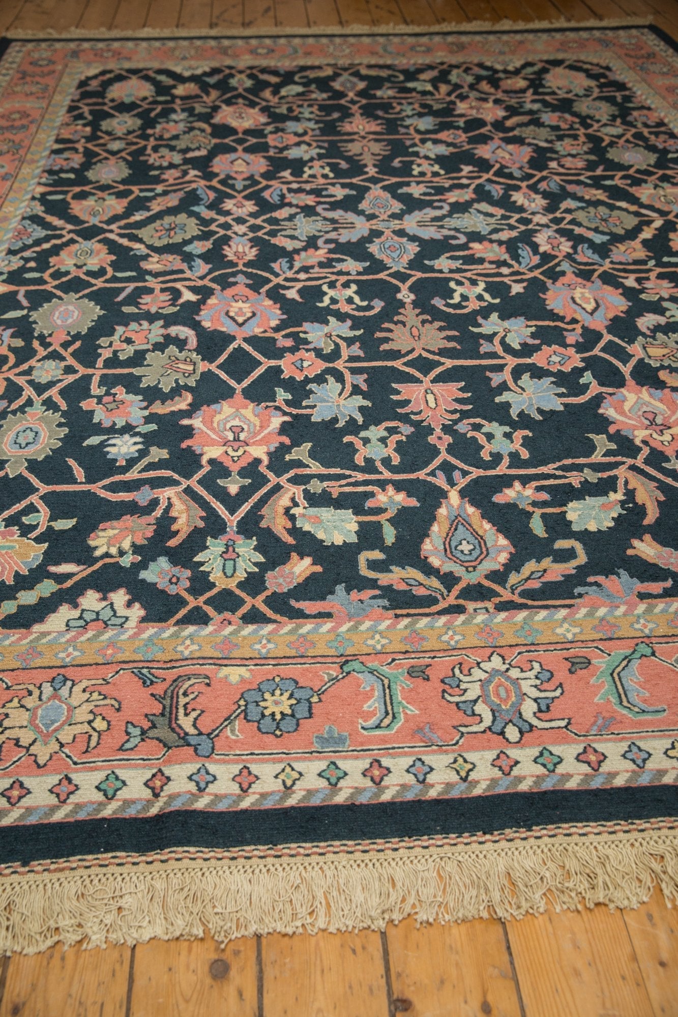 RESERVED 9x12 Vintage Serapi Indian Soumac Design Carpet