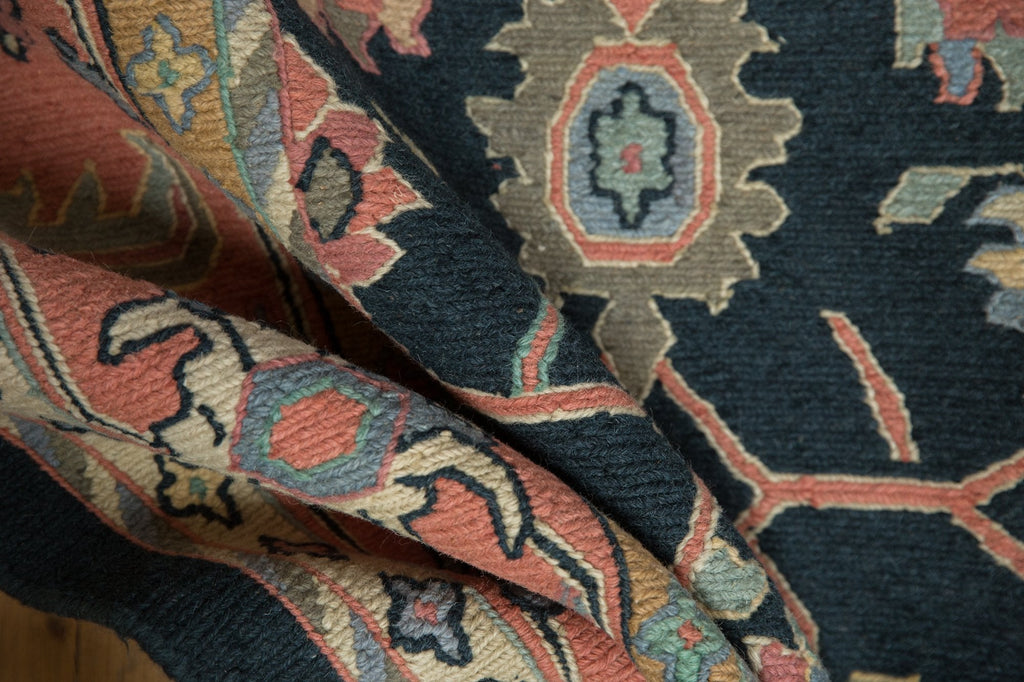 RESERVED 9x12 Vintage Serapi Indian Soumac Design Carpet