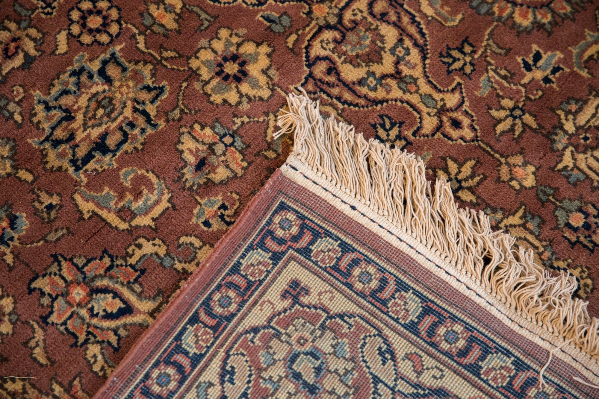 5.5x8 Vintage Romanian Tabriz Design Carpet