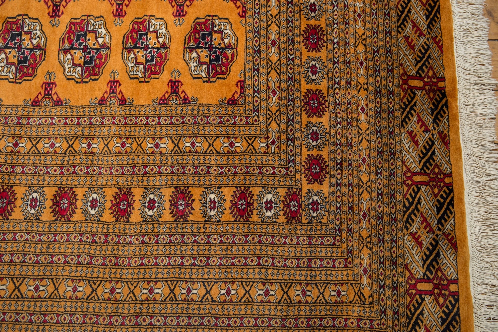 10x14 Vintage Fine Pakistani Bokhara Design Carpet