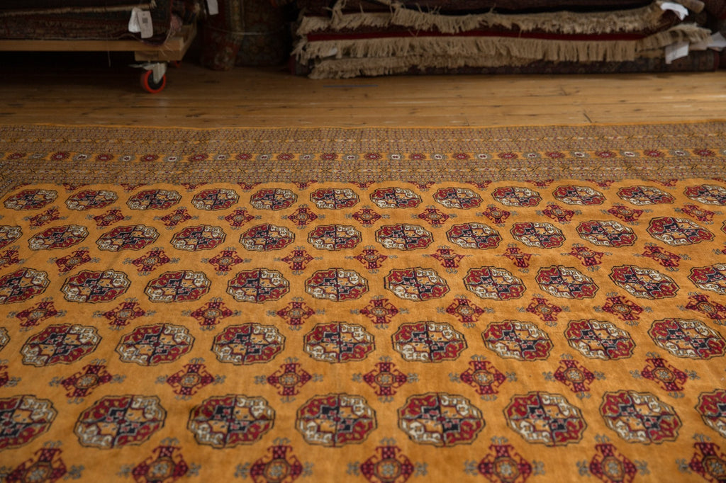 10x14 Vintage Fine Pakistani Bokhara Design Carpet