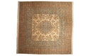 12x12 Vintage Bulgarian Kerman Design Square Carpet