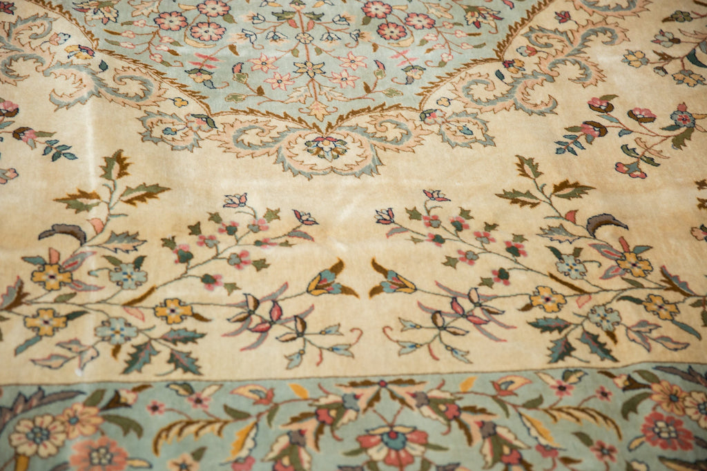12x12 Vintage Bulgarian Kerman Design Square Carpet