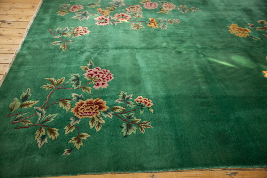 8x9.5 Vintage Nichols Art Deco Carpet