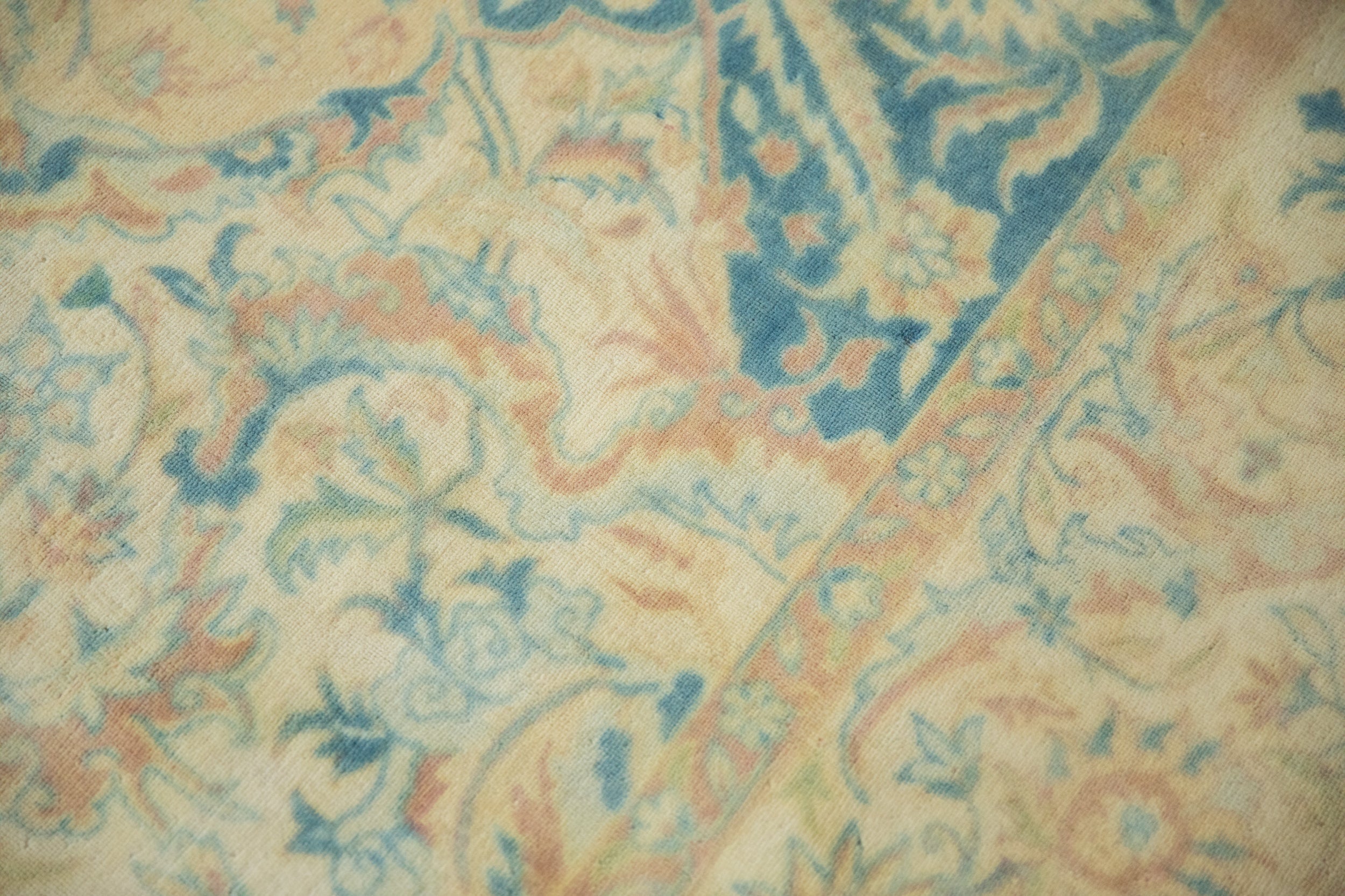10x14 Vintage Distressed Bulgarian Polonaise Design Carpet