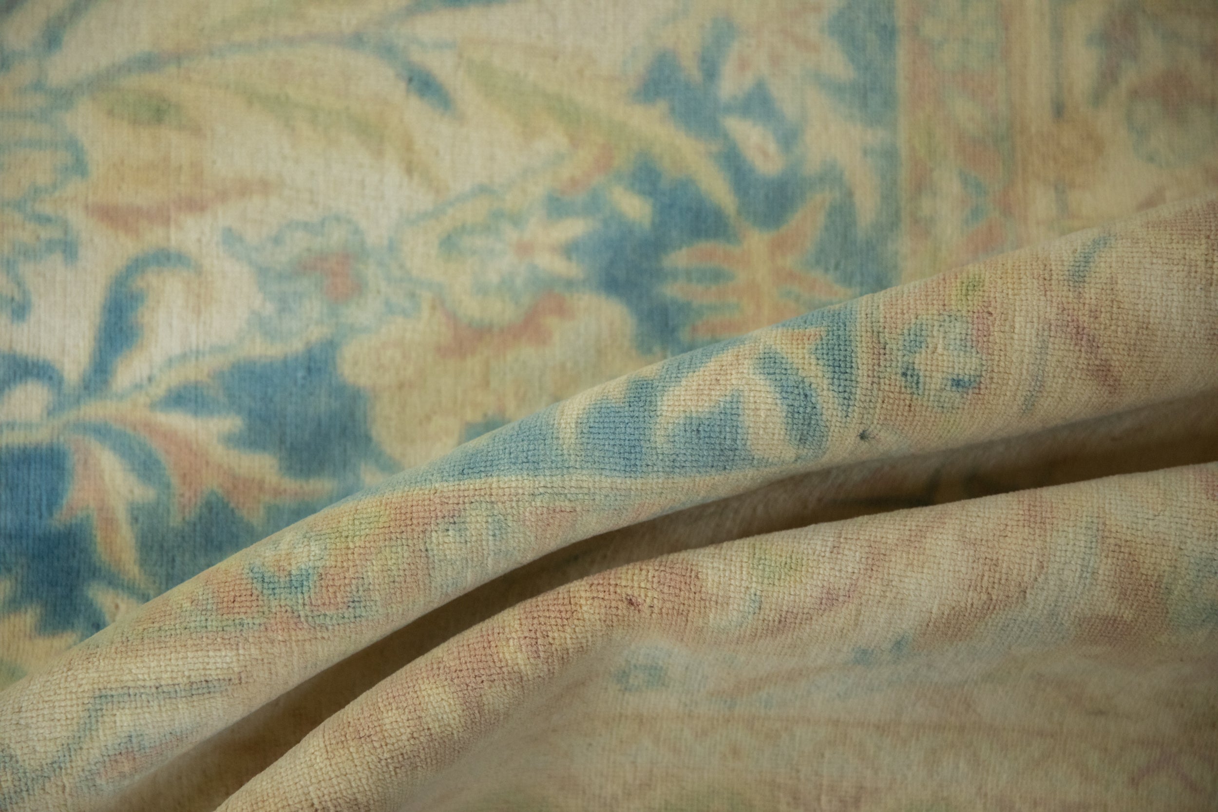 10x14 Vintage Distressed Bulgarian Polonaise Design Carpet