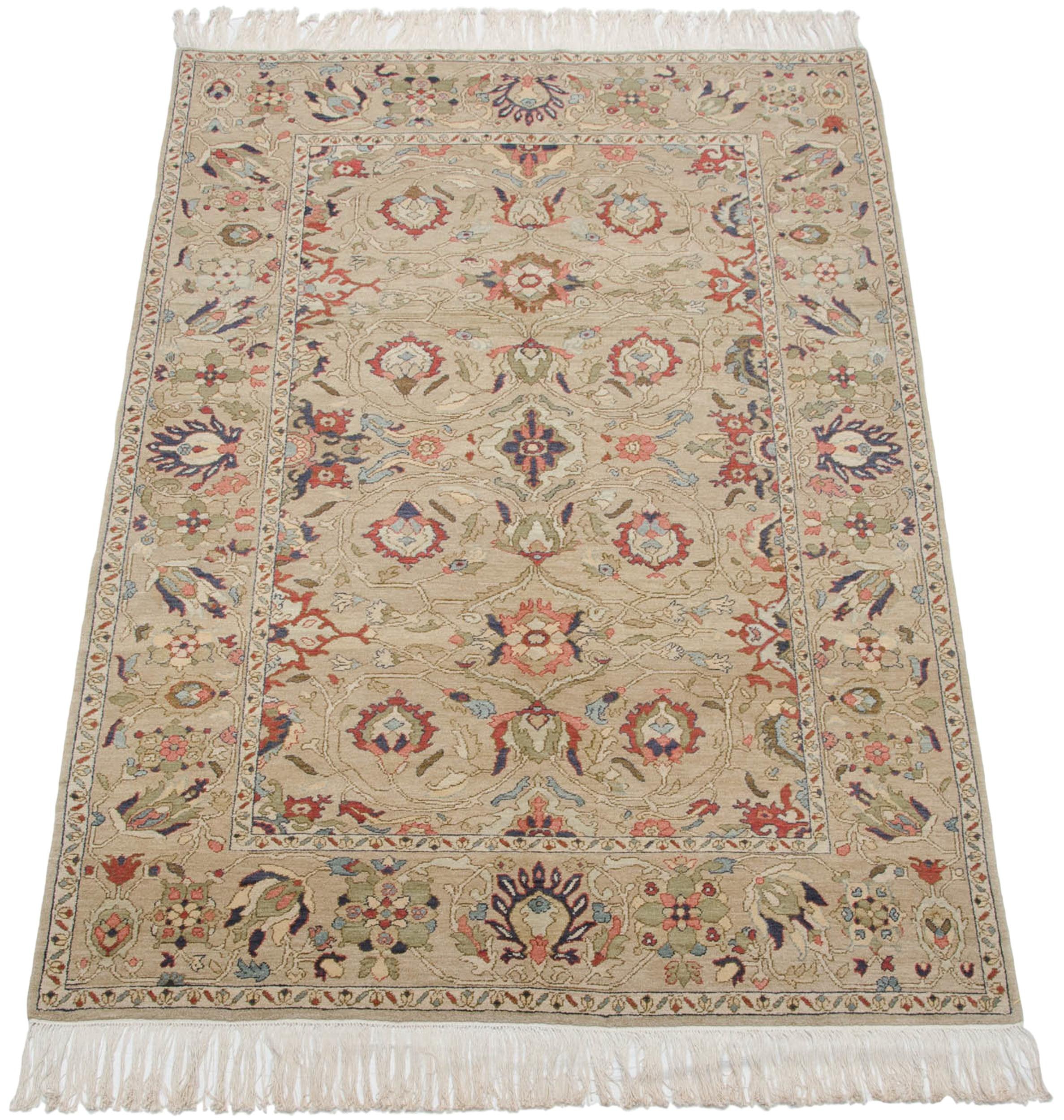 6x9 Vintage Armenian Sultanabad Design Carpet