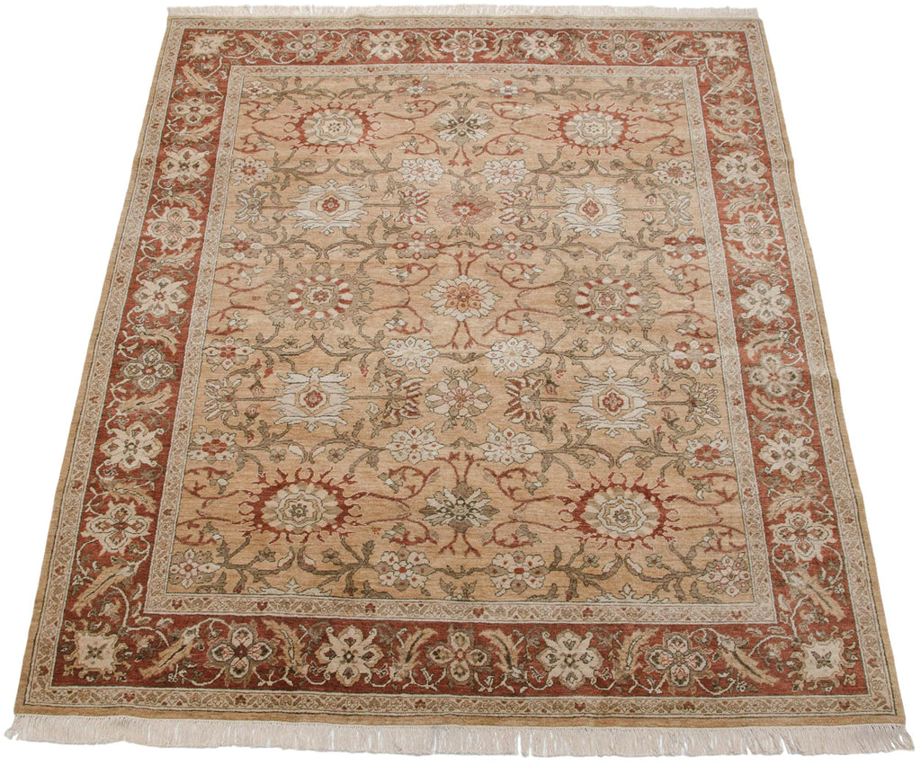 8x10 Vintage Armenian Sultanabad Design Carpet
