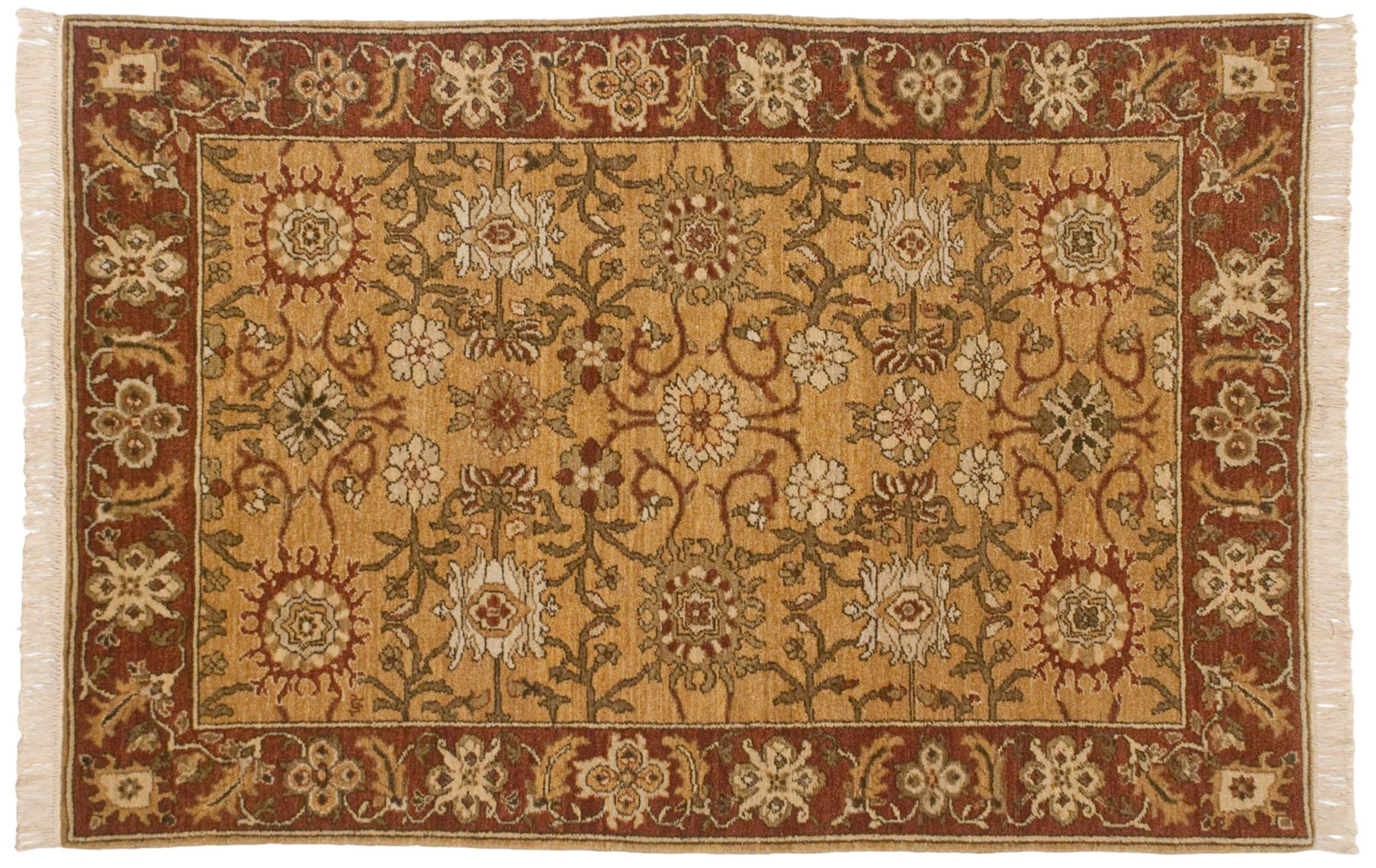 4x6 Vintage Armenian Sultanabad Design Rug