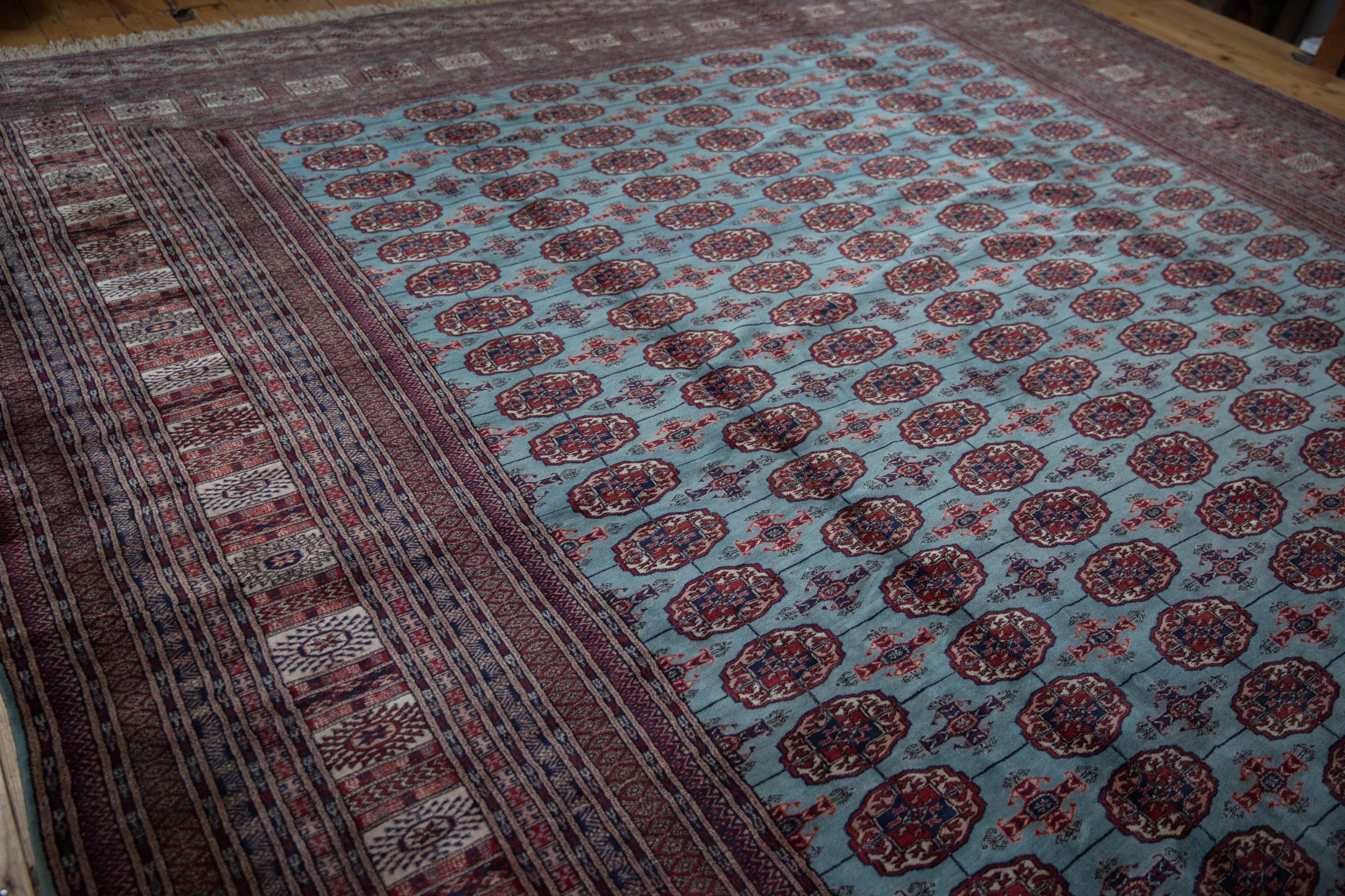 12x14.5 Vintage Fine Bokhara Carpet