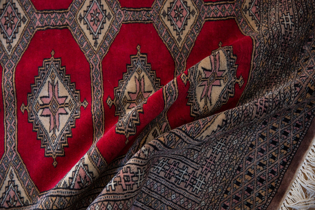 4x6 Vintage Fine Pakistani Turkmen Design Rug