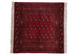 5x5 Vintage Fine Bokhara Square Rug
